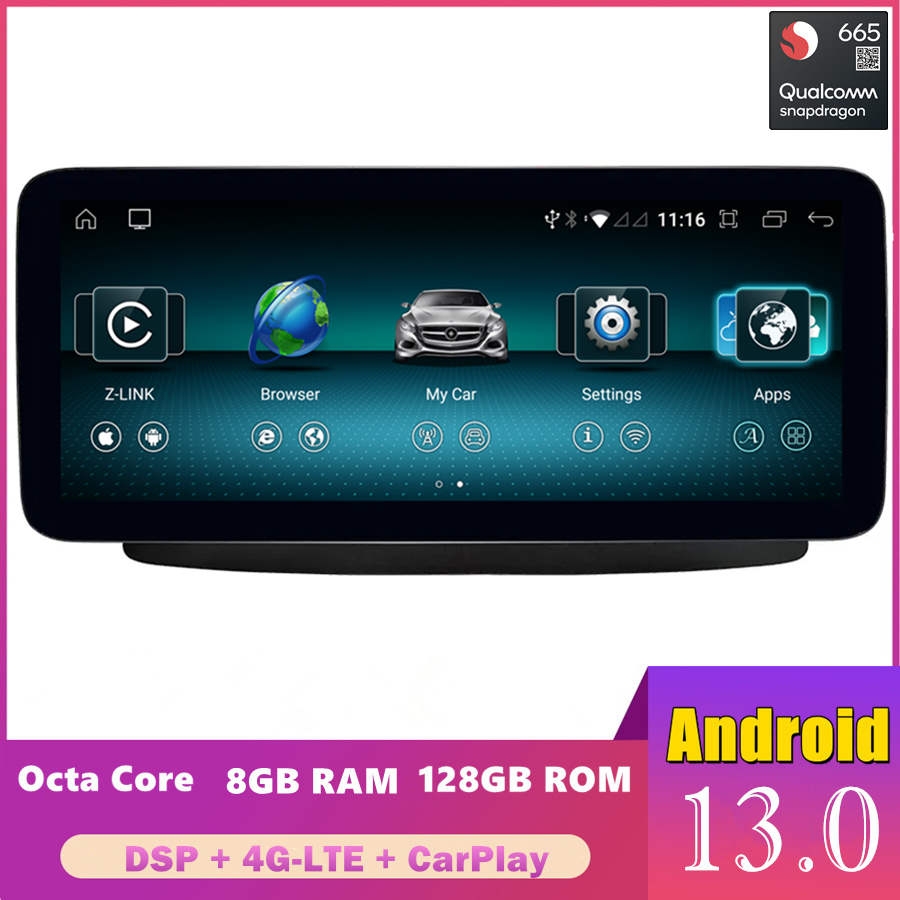 Android Cls Mercedes CLS C218 Android 13.0 Autoradio DVD GPS avec 8-Core 8Go+128Go ...