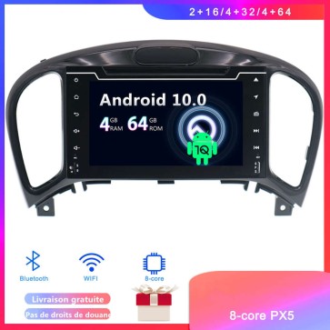 Android 10 Autoradio Lecteur DVD GPS Compatible pour Nissan Juke (2010-2020)-1