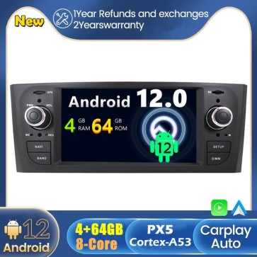 Android 12 Autoradio Lecteur DVD GPS Compatible pour Fiat Linea (De 2007)-1
