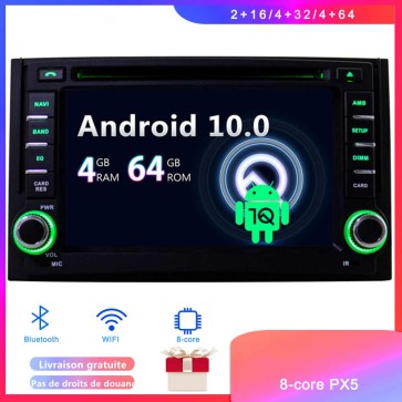 Android 10 Autoradio Lecteur DVD GPS Compatible pour Hyundai i800 (De 2007)-1