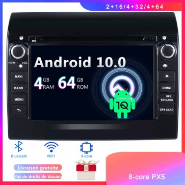 Android 10 Autoradio Lecteur DVD GPS Compatible pour Fiat Ducato (De 2006)-1