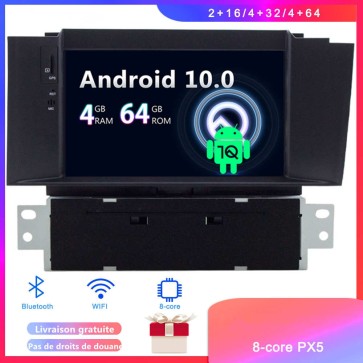 Android 10 Autoradio Lecteur DVD GPS Compatible pour Citroën C4 (2011-2018)-1