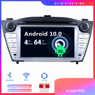 Android 10 Autoradio Lecteur DVD GPS Compatible pour Hyundai Tucson (2009-2015)-1