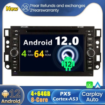 Android 12 Autoradio Lecteur DVD GPS Compatible pour Chevrolet Epica (2006-2011)-1