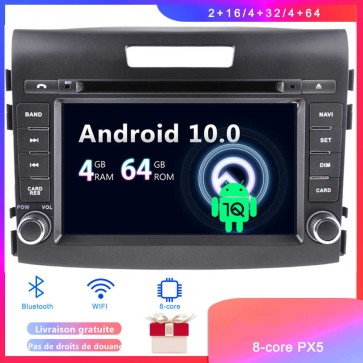 Android 10 Autoradio Lecteur DVD GPS Compatible pour Honda CR-V (2012-2017)-1