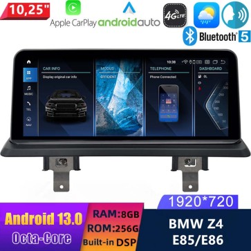 10,25" Android 13.0 Autoradio Lecteur Multimédia Stéréo pour BMW Z4 E86 (2006-2008)-1