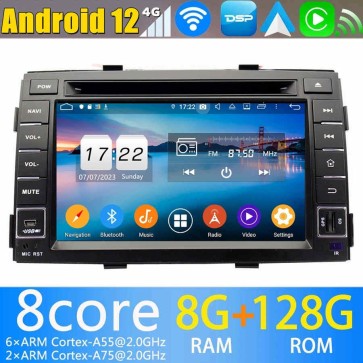 7" Android 13.0 Lecteur DVD GPS Radio Stéréo Navigation pour Kia Sorento (De 2009)-1