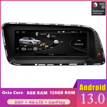 8,8" Android 13 Autoradio Système GPS Stéréo Lecteur Multimédia de Voiture pour Audi Q5 8R (De 2009)-1