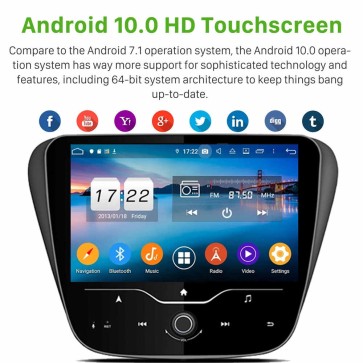 9" Android 10.0 Lecteur DVD GPS Radio Stéréo Navigation pour Chevrolet Malibu (2016-2018)-1