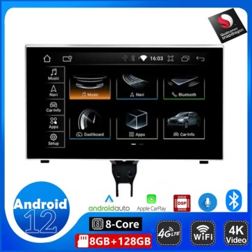 9" Android 12.0 Autoradio Stéréo GPS Navigation Lecteur DVD de Voiture pour Audi A6 C7/4G (De 2011)-1