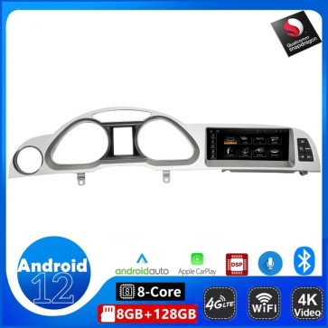 8,8" Android 12.0 Autoradio Stéréo GPS Navigation Lecteur DVD de Voiture pour Audi A6 C6 (2005-2011)-1