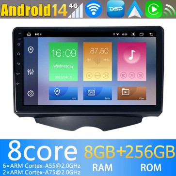 9" Android 14 Autoradio Stéréo de Voiture Multimédia GPS Navigation pour Hyundai Veloster (De 2011)-1