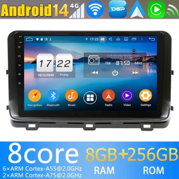 10" Android 14 Autoradio Stéréo de Voiture Multimédia GPS Navigation pour Kia Ceed (2020-2023)-1