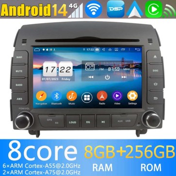 Android 14.0 Lecteur DVD GPS Radio Stéréo Navigation pour Hyundai Sonata (2004-2009)-1
