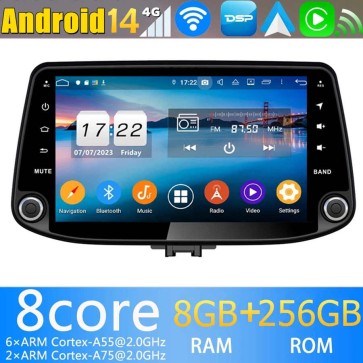 9" Android 13.0 Lecteur DVD GPS Radio Stéréo Navigation pour Hyundai i30 (2017-2021)-1