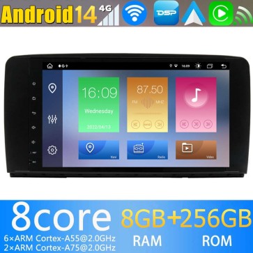 9" Android 14 Autoradio Stéréo de Voiture Multimédia GPS Navigation pour Mercedes W251 (2006-2016)-1