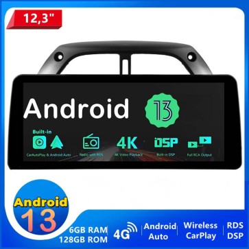 12,3" Android 13.0 Autoradio Lecteur DVD GPS Compatible pour Toyota RAV4 (2001-2006)-1