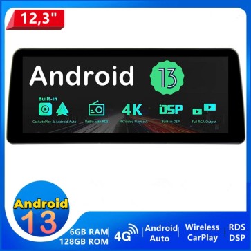 12,3" Android 13.0 Autoradio Lecteur DVD GPS Compatible pour Skoda Fabia Mk3 (2015-2020)-1