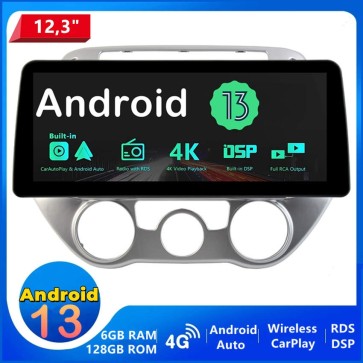 12,3" Android 13.0 Autoradio Lecteur DVD GPS Compatible pour Hyundai i20 (2008-2014)-1
