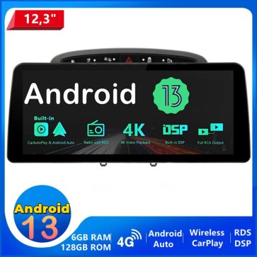12,3" Android 13.0 Autoradio Lecteur DVD GPS Compatible pour Peugeot 308 (2007-2015)-1