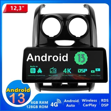 12,3" Android 13.0 Autoradio Lecteur DVD GPS Compatible pour Renault Duster (2015-2020)-1