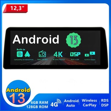 12,3" Android 13 Autoradio Lecteur DVD GPS Compatible pour Peugeot Boxer (De 2006)-1