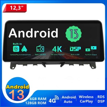 12,3" Android 13 Autoradio Lecteur DVD GPS Compatible pour Mercedes Classe C W204 (De 2007)-1