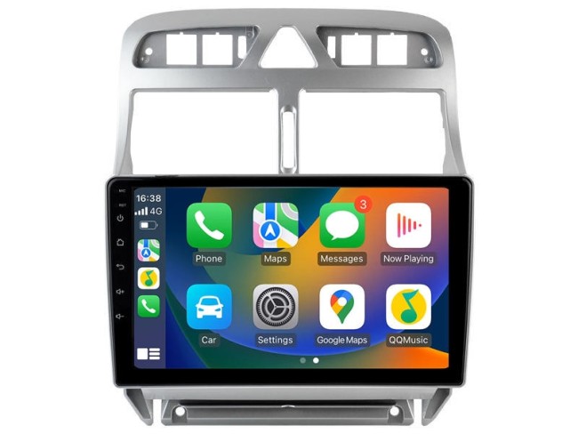 Autoradio Android 9" Pour Peugeot 307 (2002-2013) - CarPlay & Android Auto Sans Fil - GPS, Caméra Recul, Bluetooth 5.0 - 4Go/64Go