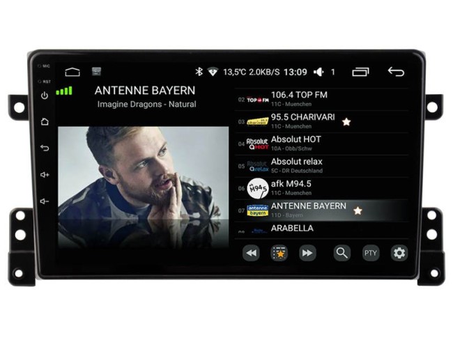 Suzuki Grand Vitara Android 13.0 Autoradio Multimédia GPS avec 8-Core ...