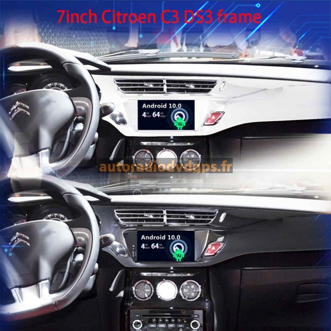Autoradio Bluetooth 2 Din pour Citroen C3-XR 2010-2015 10,2 Écran