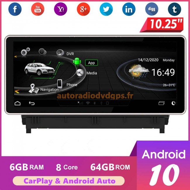 Lecteur de DVD de voiture Carplay Android portable sans fil pour Hyundai  IX45 2017 auto voiture écran tactile de navigation Android autoradio -  Chine Pour Hyundai IX45 2017, la navigation GPS de voiture