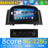 Renault Mégane II Android 13.0 Autoradio DVD GPS avec 8Go+128Go Bluetooth Telecommande au Volant DSP USB DAB 4G WiFi CarPlay - 7" Android 13.0 Lecteur DVD GPS Radio Stéréo Navigation pour Renault Mégane II (De 2003)