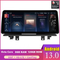 BMW X2 F39 Android 14.0 Autoradio DVD GPS avec 8-Core 8Go+128Go Écran Tactile Commande au Volant DAB AUX USB WiFi 4G LTE CarPlay Android Auto - 12,3" Android 14 Autoradio Système GPS Stéréo Lecteur Multimédia de Voiture pour BMW X2 F39 (2018-2022)