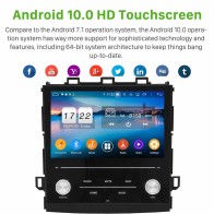 Subaru Forester Android 10.0 Autoradio DVD GPS avec 8-Core 4Go+64Go Bluetooth Parrot Telecommande au Volant Micro DSP CD SD USB DAB 4G LTE WiFi MirrorLink OBD2 CarPlay - 8" Android 10.0 Lecteur DVD GPS Radio Stéréo Navigation pour Subaru Forester (De 2019