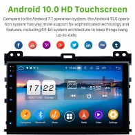 Toyota Land Cruiser Prado J120 Android 13.0 Autoradio DVD GPS avec 8Go+128Go Bluetooth Telecommande au Volant DSP USB DAB 4G WiFi CarPlay - 9" Android 13.0 Lecteur DVD GPS Radio Stéréo Navigation pour Toyota Land Cruiser Prado J120 (2002-2010)