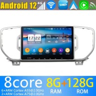 Kia Sportage Android 13.0 Autoradio DVD GPS avec 8Go+128Go Bluetooth Telecommande au Volant DSP USB DAB 4G WiFi OBD2 CarPlay - 9" Android 13.0 Lecteur DVD GPS Radio Stéréo Navigation pour Kia Sportage (De 2016)