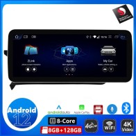Mercedes Classe C W204 Android 13 Autoradio Multimédia GPS avec 8-Core 8Go+128Go Écran Tactile Bluetooth Main Libre DAB WiFi 4GLTE CarPlay Android Auto - 12,3" Android 13 Autoradio Stéréo GPS Navigation Lecteur DVD de Voiture pour Mercedes W204 (De 2011)