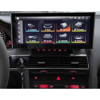 Audi A6 Android 13 Autoradio DVD GPS Navigation avec 8Go+256Go Bluetooth Telecommande au Volant DSP DAB WiFi 4G CarPlay - 12,5