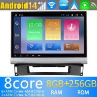 Opel Astra J Android 14.0 Autoradio DVD GPS avec 8G+256G Bluetooth DAB USB DSP 4G WiFi Caméra 360° CarPlay Android Auto - 10" Android 14 Autoradio Stéréo de Voiture Multimédia GPS Navigation pour Opel Astra J (De 2009)