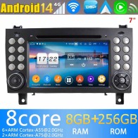 Mercedes SLK R171 Android 13.0 Autoradio DVD GPS avec 8Go+128Go Bluetooth Telecommande au Volant DSP USB DAB 4G WiFi OBD2 CarPlay - 8" Android 13.0 Lecteur DVD GPS Radio Stéréo Navigation pour Mercedes SLK R171 (2004-2010)