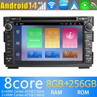 Kia Ceed Android 14.0 Autoradio DVD GPS avec 8G+256G Bluetooth DAB USB DSP 4G WiFi Caméra 360° CarPlay Android Auto - 7" Android 14 Autoradio Stéréo de Voiture Multimédia GPS Navigation pour Kia Ceed (2009-2012)
