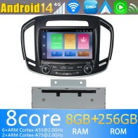 Opel Insignia Android 14.0 Autoradio DVD GPS avec 8G+256G Bluetooth DAB USB DSP 4G WiFi Caméra 360° CarPlay Android Auto - 8" Android 14 Autoradio Stéréo de Voiture Multimédia GPS Navigation pour Opel Insignia (2014-2017)