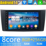 Mercedes Classe E W211 Android 13.0 Autoradio DVD GPS avec 8Go+128Go Bluetooth Telecommande au Volant DSP CD USB DAB 4G WiFi OBD2 CarPlay - 8" Android 13.0 Lecteur DVD GPS Radio Stéréo Navigation pour Mercedes W211 (2002-2008)