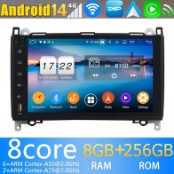 Mercedes Vito Android 13.0 Autoradio DVD GPS avec 8Go+128Go Bluetooth Telecommande au Volant DSP USB DAB 4G LTE WiFi CarPlay - 9" Android 13.0 Lecteur DVD GPS Radio Stéréo Navigation pour Mercedes Vito W639 (2006-2018)