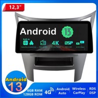 Subaru Legacy Android 13.0 Autoradio Multimédia GPS avec 8-Core 6Go+128Go Commande au volant et Kit mains libres Bluetooth DAB DSP RDS USB 4G LTE WiFi CarPlay Sans fil - 12,3" Android 13 Autoradio Lecteur DVD GPS Compatible pour Subaru Legacy (De 2009)