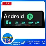 Chevrolet Trax Android 14.0 Autoradio Multimédia GPS avec 6Go+128Go Commande au volant et Kit mains libres Bluetooth DAB DSP USB 4G WiFi CarPlay Sans fil - 12,3" Android 14.0 Autoradio Lecteur DVD GPS pour Chevrolet Trax (2017-2022)