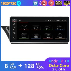 10,25" Android 10.0 Autoradio Lecteur DVD GPS Compatible pour Audi S4 B8 8K (De 2009)-1