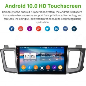 10" Android 10.0 Lecteur DVD GPS Radio Stéréo Navigation pour Toyota RAV4 (De 2013)-1
