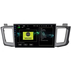 Toyota RAV4 Android 10.0 Autoradio DVD GPS avec 8-Core 4Go+64Go Bluetooth Parrot Telecommande au Volant Micro DSP CD SD USB DAB 4G LTE WiFi TV MirrorLink OBD2 CarPlay - 10