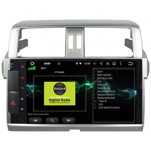 Toyota Land Cruiser Prado J150 Android 10.0 Autoradio DVD GPS avec 8-Core 4Go+64Go Bluetooth Parrot Telecommande au Volant DSP CD SD USB DAB 4G LTE WiFi CarPlay - 10